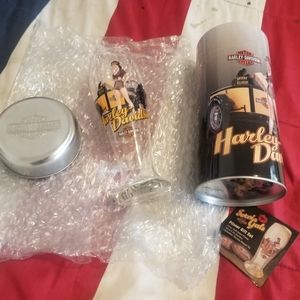 Harley-Davidson pilsner set